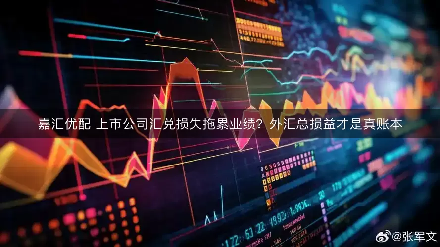 嘉汇优配 上市公司汇兑损失拖累业绩？外汇总损益才是真账本